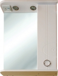 "Тефия" SMARTsant зеркало со шкафчиком и полкой, с подсветкой, правая версия, 65см  