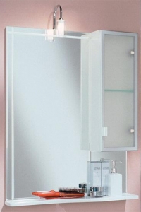АКВАТОН "Альтаир 65" зеркало со шкафом 1000-2К правый, 620х816х148, белый глянец